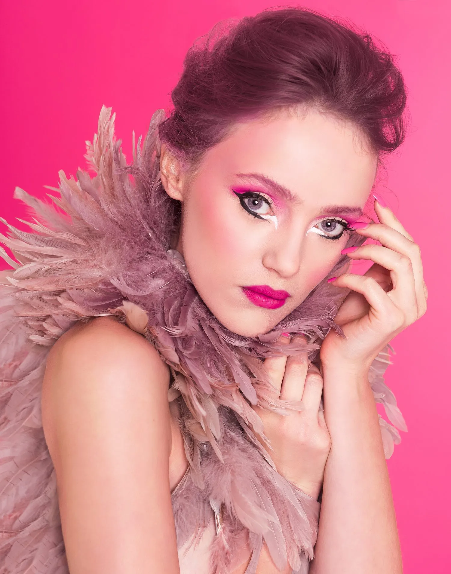 Beauty photography by Selina Cheng, Flamingo
